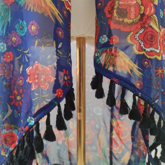 Sheer Floral Boho Cover Up - Picture 6 of 7